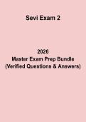 SEVI Exam 2 Questions & Answers PDF &vert; Course Test Prep Study Guide