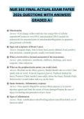 NUR 502 FINAL ACTUAL EXAM PAPER 2026 QUESTIONS WITH ANSWERS GRADED A&plus;