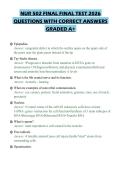 NUR 502 FINAL FINAL TEST 2026 QUESTIONS WITH CORRECT ANSWERS GRADED A&plus;