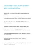 USMLE Step 1 Rapid Review Questions With Complete Solutions 