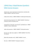 USMLE Step 1 Rapid Review Questions With Correct Answers