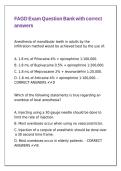 FAGD Exam Question Bank with correct answers