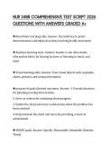 NUR 2488 COMPREHENSIVE TEST SCRIPT 2026 QUESTIONS WITH ANSWERS GRADED A&plus;