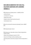 NUR 2488 EXAMINATION TEST 2026 FULL SOLUTION QUESTIONS WITH ANSWERS GRADED A&plus;