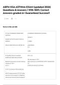ABFM KSA ASTHMA EXAM &lpar;updated 2026&rpar; Questions & Answers &vert; With 100&percnt; Correct Answers graded A&plus; Guaranteed Success&excl;&excl;
