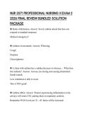 NUR 2571 PROFESSIONAL NURSING II EXAM 2 2026 FINAL REVIEW BUNDLED SOLUTION PACKAGE