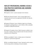 NUR 2571 PROFESSIONAL NURSING II EXAM 2 2026 PRACTICE QUESTIONS AND ANSWERS DETAILED REVIEW