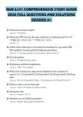 NUR 6121 COMPREHENSIVE STUDY GUIDE 2026 FULL QUESTIONS AND SOLUTIONS GRADED A&plus;