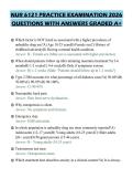 NUR 6121 PRACTICE EXAMINATION 2026 QUESTIONS WITH ANSWERS GRADED A&plus;