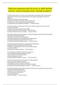 CTRS Exam Questions with all Correct & 100&percnt; Verified Answers &vert;Actual Complete Exam &vert;Already Graded A&plus;