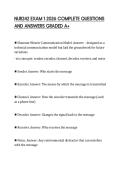 NUR242 EXAM 1 2026 COMPLETE QUESTIONS AND ANSWERS GRADED A&plus;