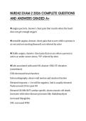 NUR242 EXAM 2 2026 COMPLETE QUESTIONS AND ANSWERS GRADED A&plus;