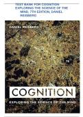 Test Bank for Cognition&colon; Exploring the Science of the Mind 7th Edition by Daniel Reisberg &ndash; Complete PD