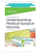 TESTBANK FOR DAVIES ADVANTAGE FOR UNDERSTANDING MEDICAL SURGICAL NURSING 7TH EDITION BY WILLIAMS & HOPPER