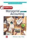 Test Bank for Managerial Accounting&comma; 5th Edition by Stacey Whitecotton All Chapters Completed