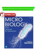 TEST BANK for Microbiology with Diseases by Taxonomy&comma; 6th Edition Robert W&period; Bauman Verified Chapter's 1 &ndash; 27
