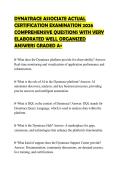 DYNATRACE ASSOCIATE ACTUAL CERTIFICATION EXAMINATION 2026 COMPREHENSIVE QUESTIONS WITH VERY ELABORATED WELL ORGANIZED ANSWERS GRADED A&plus;