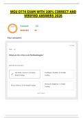 WGU D774 EXAM WITH 100&percnt; CORRECT AND VERIFIED ANSWERS 2026