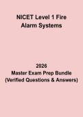 NICET Level 1 Fire Alarm Systems Study Guide PDF &vert; Fire Alarm Certification Exam Prep