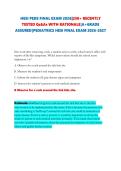 HESI PEDS FINAL EXAM 2026&vert;250&plus; RECENTLY TESTED Qs&As WITH RATIONALE&vert;A&plus;GRADE ASSURED&vert;PEDIATRICS HESI FINAL EXAM 2026-2027