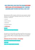 2026 PEDIATRICS HESI PRACTICE EXAM&vert;650 EXAM PREP Qs&As WITH RATIONALES&vert;100&percnt; VERIFIED ANSWERS &vert;BEST REVIEW MATERIAL 2026-2027