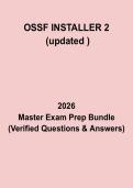 OSSF Installer 2 Exam Questions & Answers PDF &lpar;Updated 2026&rpar; &vert; Wastewater Certification Test Prep