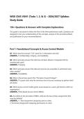 WGU C845 VUN1 &lpar;Tasks 1&comma; 2&comma; & 3&rpar; &ndash; 2026&sol;2027 Syllabus Study Guide 150&plus; Questions & Answers with Complete Explanations