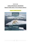 Test Bank for Animal Physiology&period; 5th Edition&period; By Hill Biology&period; &lpar;All Chapters Covered&comma; Latest Edition&comma; Verified Answers&rpar;