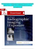 Test Bank Fauber&rsquo;s Radiographic Imaging and Exposure 7th Edition Author&colon; Terri L&period; Fauber with Verified Questions & Answers All Chapters &lbrace;1-10&rcub;