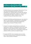 ECCO BOARD EVALUATION 2026 GUARANTEED PASS ANSWERS GRADED A&plus;