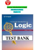 Test Bank for Concise Introduction to Logic 14th Edition by Hurley Chapter 1-14&vert;NEW VERSION&vert;2026&sol;2027