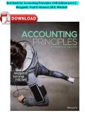 Test Bank for Accounting Principles 14th Edition Jerry J&period; Weygandt&comma; Paul D&period; Kimmel&comma; Jill E&period; Mitchell