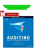 TEST BANK Auditing&colon; A Practical Approach with Data Analytics 2nd Edition by Laura Davis Wiley&comma; Johnson and Moroney All Chapters 1-16&vert;NEW VERSION&vert;2026&sol;2027