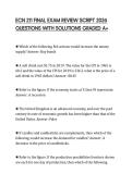 ECN 211 FINAL EXAM REVIEW SCRIPT 2026 QUESTIONS WITH SOLUTIONS GRADED A&plus;