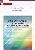 Test Bank &mdash; Core Concepts of Accounting Information Systems &vert; Simkin&comma; Worrell & Savage &vert; 14th Edition &vert; ISBN 9781119606796 &vert; Complete All Chapters &vert; Verified AIS Exam Q&A