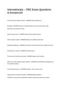 Internationals &ndash; ITEC Exam Questions & Answers