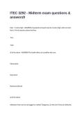 ITEC 3292 - Midterm exam questions & answers