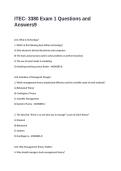 ITEC- 3380 Exam 1 Questions and Answers