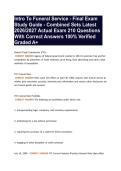 Mortuary Law Quiz &num;8 Actual Exam All Questions And Well Elaborated Answers Top Rated Version For Already A&plus; Graded Highly Recommended &vert;New And Revised