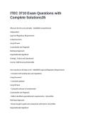 ITEC 3710 Exam Questions with Complete Solutions