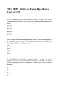 ITEC 3800 - Midterm Exam Questions & Answers