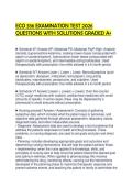 ECO 336 EXAMINATION TEST 2026 QUESTIONS WITH SOLUTIONS GRADED A&plus;
