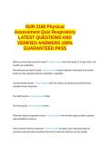 NUR 2180 Physical Assessment Quiz Respiratory LATEST QUESTIONS AND VERIFIED ANSWERS 100- GUARANTEED PASS&period;