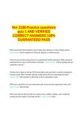 Nur 2180-Practice questions quiz 1 AND VERIFIED CORRECT ANSWERS 100- GUARANTEED PASS&period;