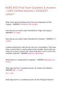 NURS 5432 Final Exam Questions & Answers &vert; 100&percnt; Verified solutions &vert; 20262027 Latest&excl;&excl;