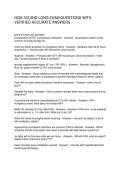 NCM 102 2ND LONG EXAM QUESTIONS WITH VERIFIED ACCURATE ANSWERS