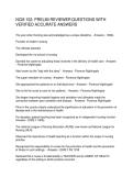 NCM 102 PRELIM REVIEWER QUESTIONS WITH VERIFIED ACCURATE ANSWERS