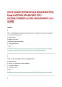 PREPIQ ILLINOIS CERTIFIED PUBLIC ACCOUNTANT &lpar;CPA&rpar; EXAM&vert;QUESTIONS AND ANSWERS WITH RATIONALE&vert;GRADED A&plus;&vert;100&percnt; PASS ASSURANCE&vert;2026 UPDATE