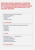 Indiana Primary Instructor Test Bank Exam &vert; Most Recent  Exam Actual Complete Real Exam Questions And  Correct Answers &lpar;Verified Answers&rpar; Already Graded  A&plus; &vert;&vert; Guaranteed Success&excl;&excl; Newest Exam &vert; Just  Released&excl;&excl; 2026-2027 