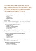 NEW YORK AUDIOLOGIST LICENSING ACTUAL EXAM 2026&sol;2027 COMPLETE ACCURATE EXAM REAL QUESTIONS WITH WELL ELABORATED ANSWERS&period;  &lpar;100&percnt; CORRECT VERIFIED SOLUTIONS&rpar; 